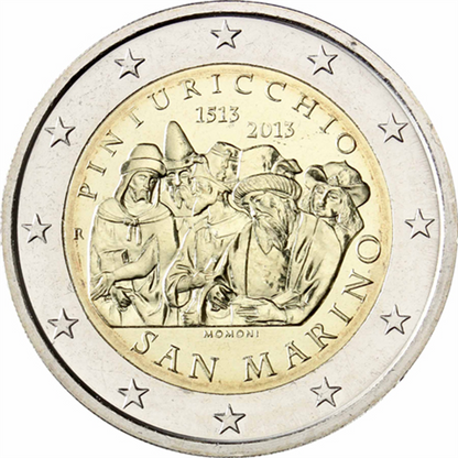 Saint-Marin 2 Euro 2013 - 500ème anniversaire de la mort de Pinturicchio
