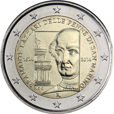 Saint Marin 2 Euro 2014 "Donato Bramante" en Coincard