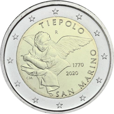 Saint-Marin 2 Euro 2020 "Giovanni Battista Tiepolo"
