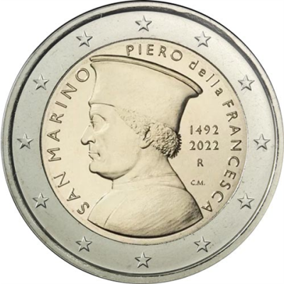 Saint-Marin 2 Euro 2022 Piero Della Francesca