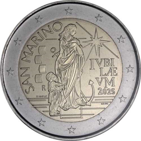 Saint-Marin 2 Euro 2025 Année Sainte 2025 – Pèlerins de l'Espoir