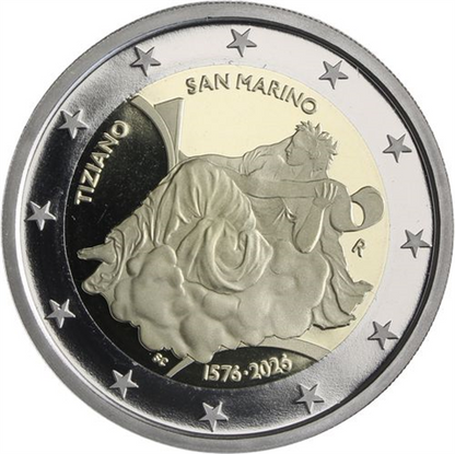 Saint-Marin 2 Euro 2026 PP – 450e anniversaire de la mort du Titien