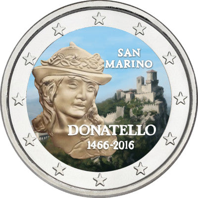 Saint-Marin 2016 « Donatello » 2 euros en couleur