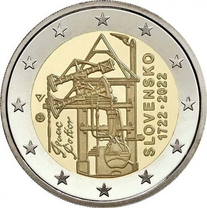 Slovaquie 2 Euro 2022 Construction de la première machine à vapeur