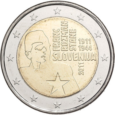 Slovénie 2 Euro 2011 bfr. Franck Rozman