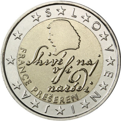 Slovénie 2 Euro 2017 Stgl. France Preseren
