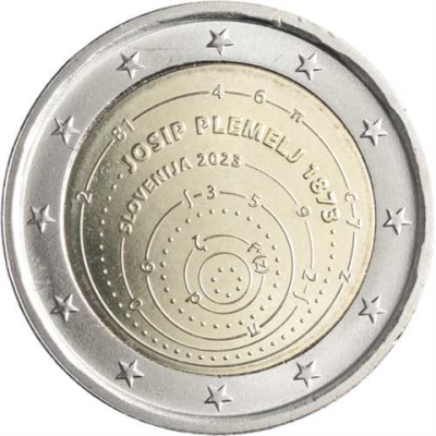 Slovénie 2 Euro 2023 Josip Plemelj