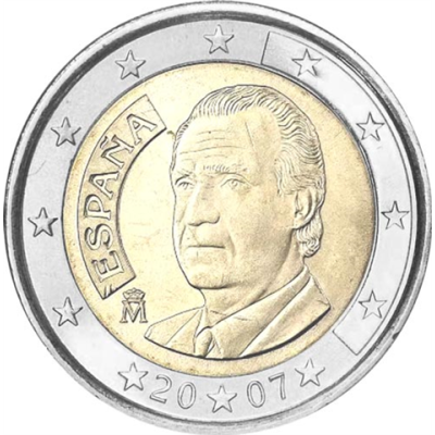 Espagne 2 Euro 2007 - Roi Juan Carlos