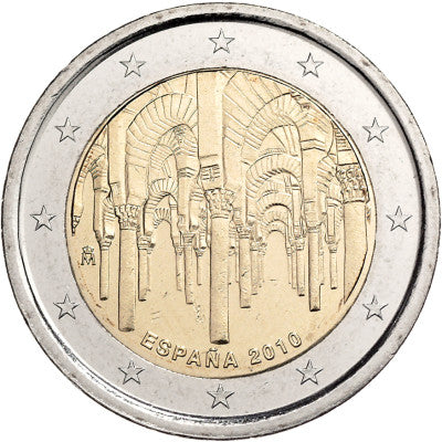 Espagne 2 euros 2010 bfr. Mosquée de Cordoue