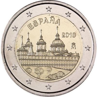 Espagne 2013 Pièce de 2 euros non circulée Palais et monastère de l'Escurial