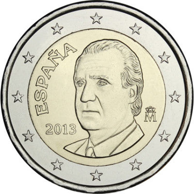 Espagne 2 Euro 2013 Roi Juan Carlos Ier