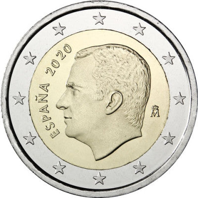 Espagne 2 Euro 2020 bfr. Roi Felipe