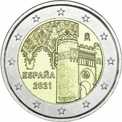 Espagne 2 Euro 2021 Vieille ville de Tolède