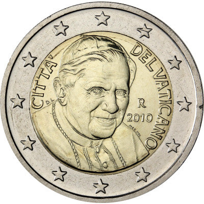Vatican 2 Euro 2010 bfr. Pape Benoît XVI.