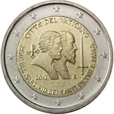 Vatican 2 Euro 2017 Saint Pierre et Saint Paul dans la brochure