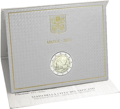 Pièce commémorative de 2 euros du Vatican 2020 : 100e anniversaire de la naissance de Jean-Paul II