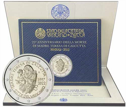 Vatican 2 Euro 2022 Mère Teresa de Calcutta