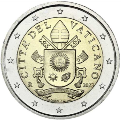 Vatican 2 Euro 2023 Armoiries du pape François