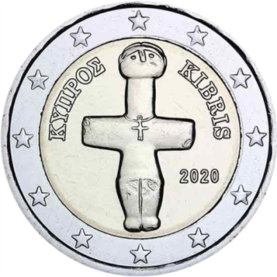 Chypre 2 Euro 2020 bfr. Idole de Pomos